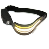 LED Camping Head Lamp 3 Strip - Adjustable Brightness - USB Rechargeable by StoneLeo