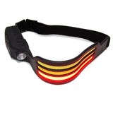 LED Camping Head Lamp 3 Strip - Adjustable Brightness - USB Rechargeable by StoneLeo