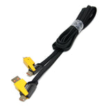 6ft Heavy Duty Construction 65W TC-TC Cable with USB and Lightning Adapters