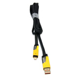 6ft Heavy Duty Construction 65W TC-TC Cable with USB and Lightning Adapters