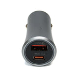 Fast Charging PD Type C Car Metal Round Smooth Phone Charger by StoneLeo