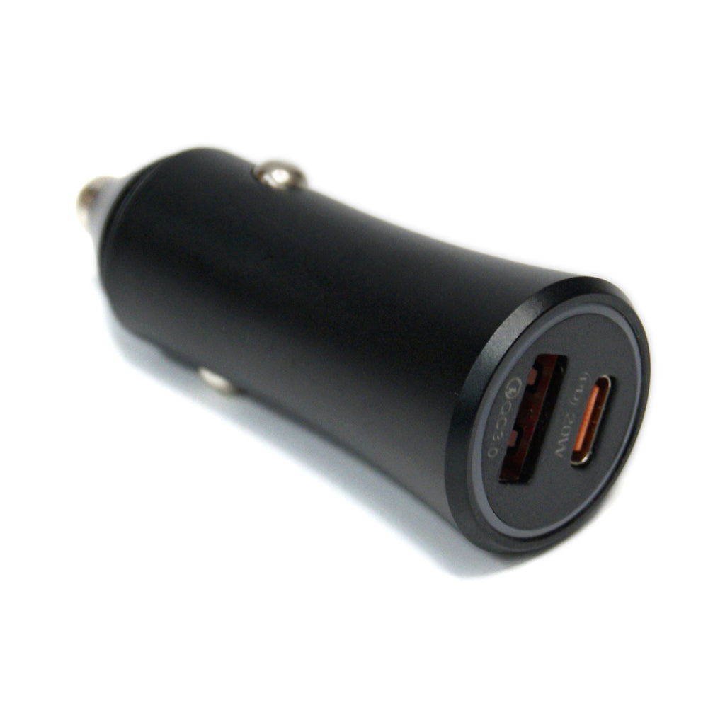 Fast Charging PD Type C Car Metal Round Smooth Phone Charger by StoneLeo