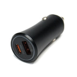 Fast Charging PD Type C Car Metal Round Smooth Phone Charger by StoneLeo