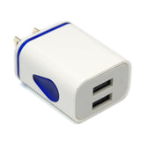 2 pcs Teardrop Grip Dual USB Wall Charger
