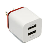 2 pcs Shiny Dual Wall Adapters