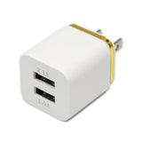 2 pcs Shiny Dual Wall Adapters