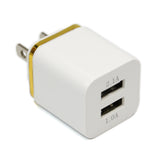 2 pcs Shiny Dual Wall Adapters