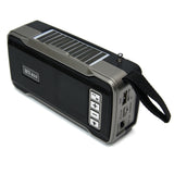 Small FM/BT Radio & Solar Charging Flashlight M9