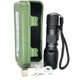 2 pcs Large LED Camping Flashlights - Adjustable Brightness - USB Rechargeable by StoneLeo