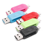 OTG Adapter and Card Reader USB Micro (Black)