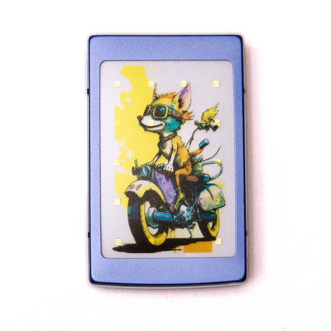 Dog Yellow Motorcycle Large Solar Powerbank 20,000 mAh StoneLeo