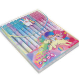 12 pack Unicorn Rainbow Gel Ink Pens