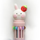 12 pack Fruit Bunny Multicolor Pens