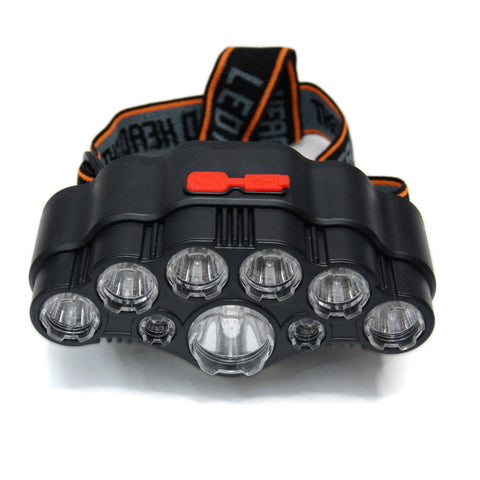 9 LED Camping Head Lamp - Magnetic - Adjustable Brightness - USB Rechargeable by StoneLeo