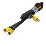 5ft Heavy Duty Construction 65W TC-TC-iP Cable with USB Adapter