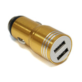 2 pcs Metal Dual Port Car Charger