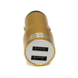 2 pcs Metal Dual Port Car Charger