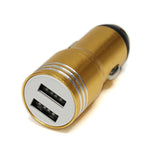 2 pcs Metal Dual Port Car Charger