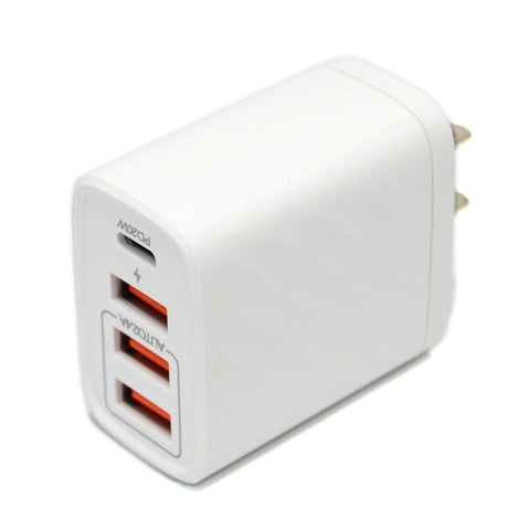 Type C Wall Charger 3 USB 1 TC