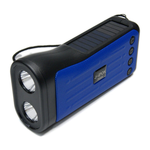 Small FM/BT Radio & Solar Charging Flashlight 055