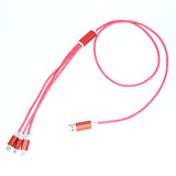 2 pcs 3-in-1 LED Light Charging Cable