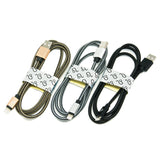 3 pcs StoneLeo 3ft Hex Fast Charge & Data Cable for Apple